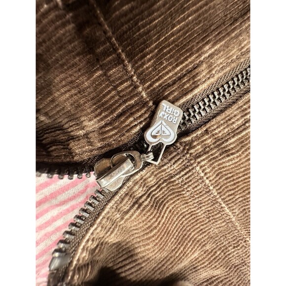 Vintage Roxy Cordoroy  Jacket Girls Large Sherpa Pea Coat Y2K clean good cond XL - Picture 9 of 11